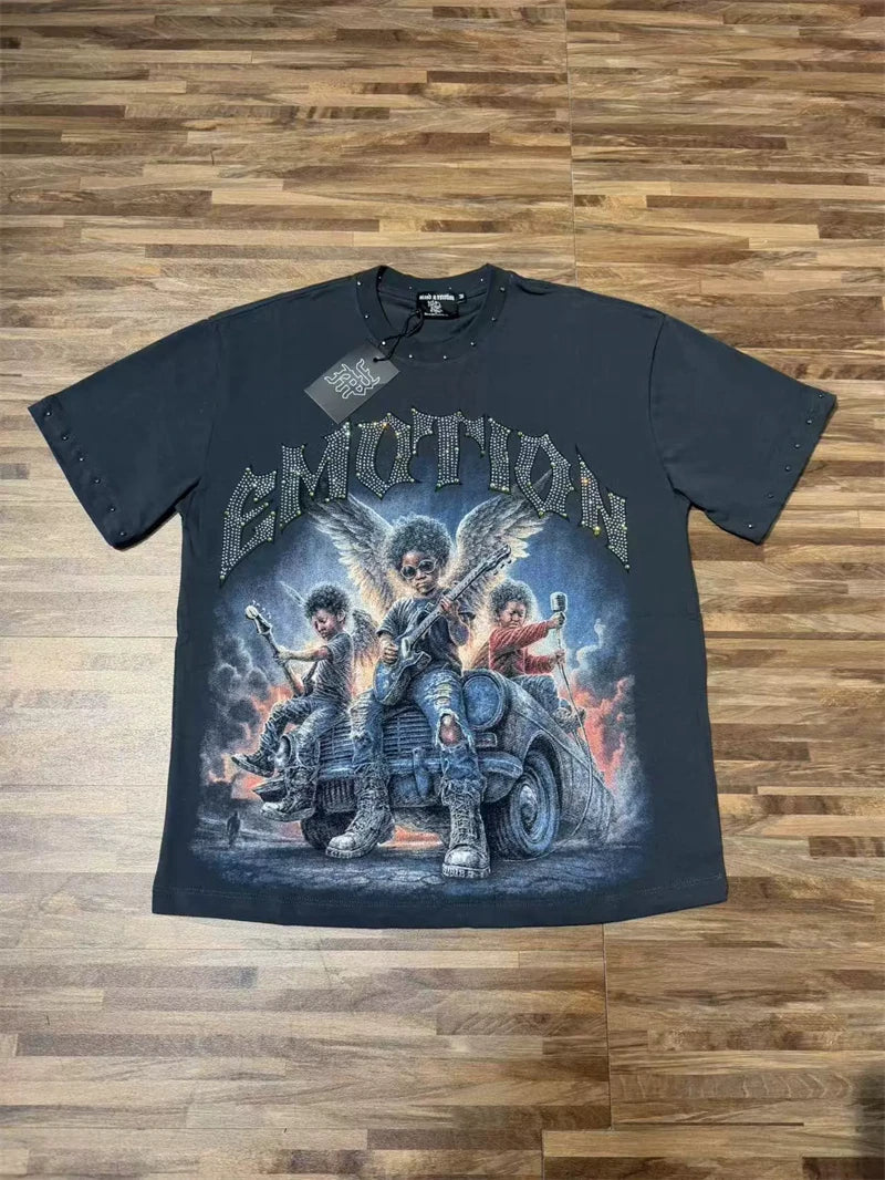 Mixed Emotion Streetwear Angel T shirts