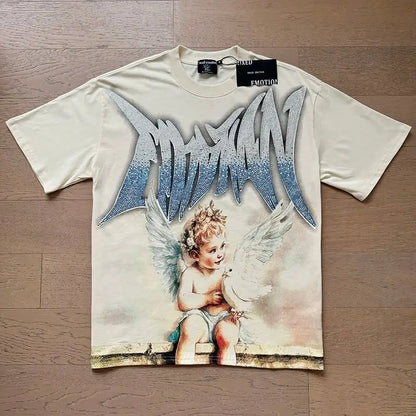 Mixed Emotion Streetwear Angel T shirts