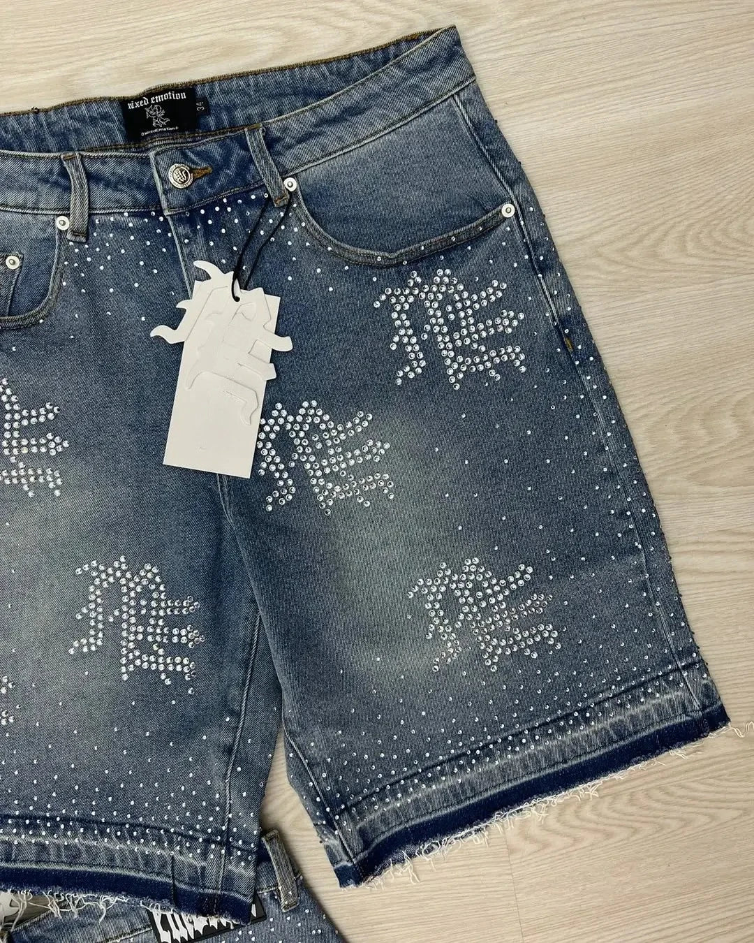 Mixed Emotion Retro Jeans Shorts
