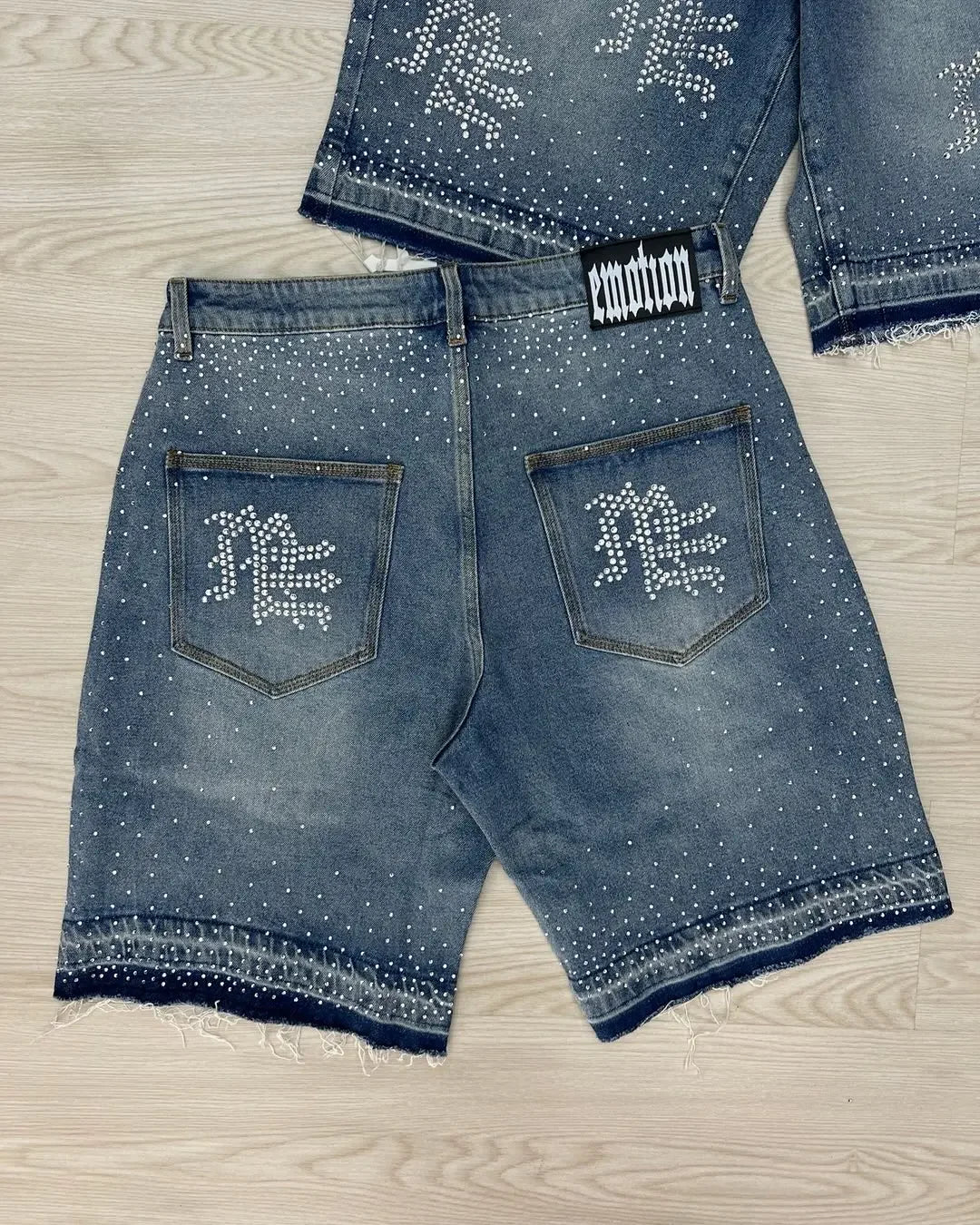 Mixed Emotion Retro Jeans Shorts