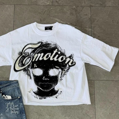 Mixed Emotion Retro Jeans Shorts