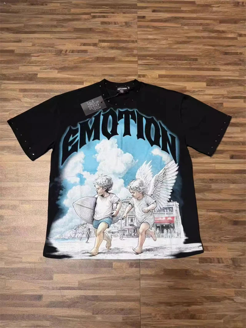 Mixed Emotion Streetwear Angel T shirts
