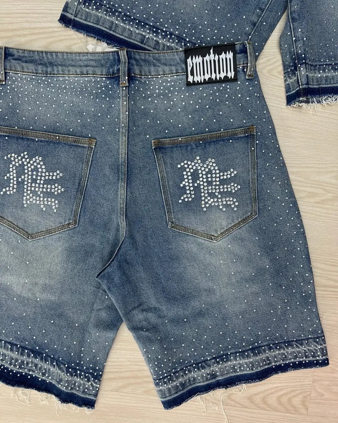 Mixed Emotion Retro Jeans Shorts
